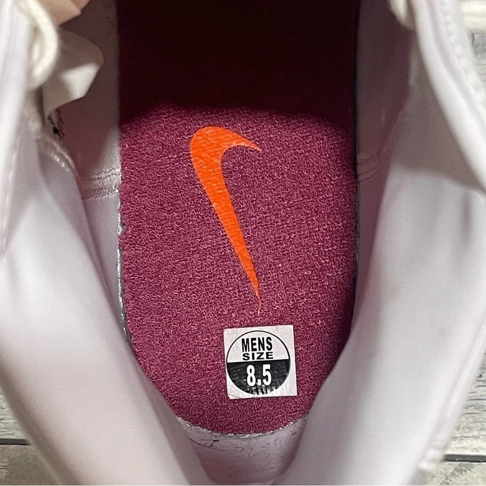NIKE Blazer Mid '77 Vintage - White & Dark Beet Root - Sz - 8.5 . US Mens - Picture 10 of 12